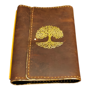 Agenda BrosNor, Unicat, Unisex, creata manual, din piele Crazy-Horse, Maro, 24 x 18 x 3 cm