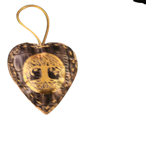 Accesoriu BrosNor, Inimioara, Unisex, creat manual, Multicolor, 6 x 6 cm